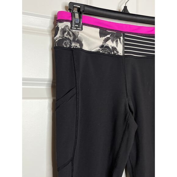 Lululemon Speed Tight Size 6 Brushed Interlock Black and Quilt Winter - Picture 8 of 12